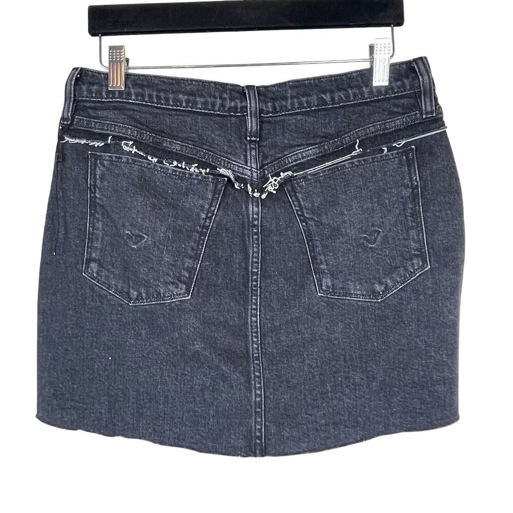 NWT Hudson Los Angeles Women's Viper Denim Mini Skirt - Blackened Camo - Size 29 - Picture 5 of 8
